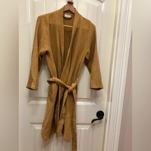 Parachute Warm Tan cotton robe, Small